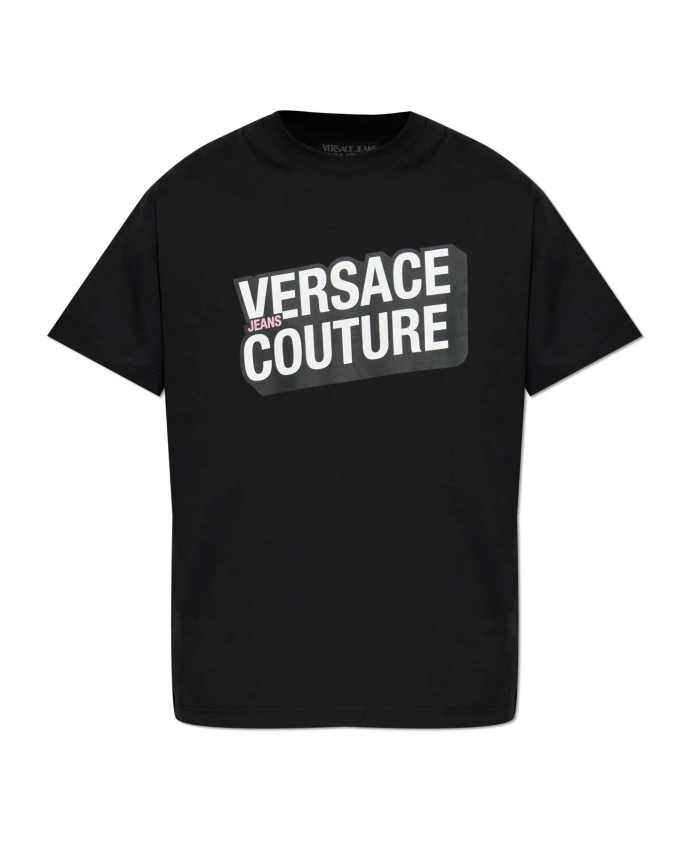 

Футболка с принтом Versace Jeans Couture, черный
