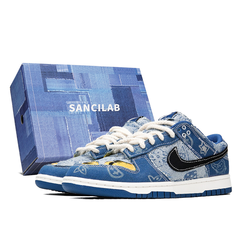 

Кроссовки Nike Dunk Skateboard Shoes Men Low-Top Blue White