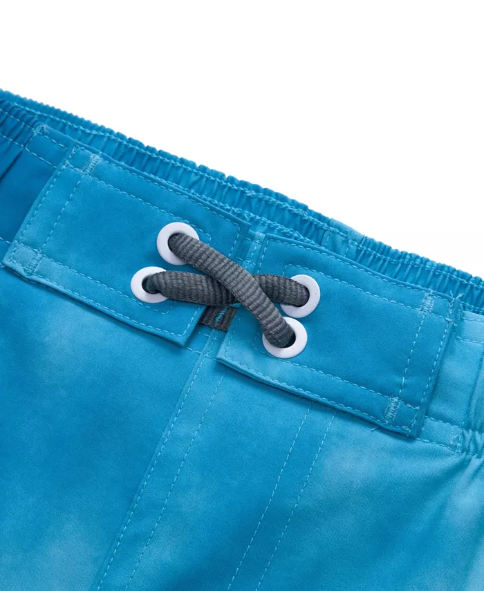 Мальчиковые плавки для плавания Board Shorts с 4-сторонней растяжкой, быстросохнущие, с сетчатой подкладкой и защитой UPF50+ Rokka&Rolla, синий — фото 3