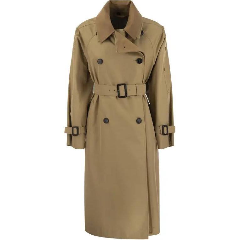 

WEEKEND MaxMara Двубортное двустороннее тренч, Light Umber