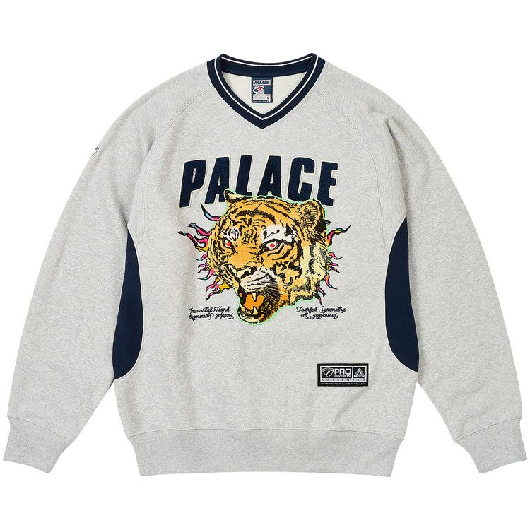 

Свитер Palace Tora Tora Crew, Grey Marl