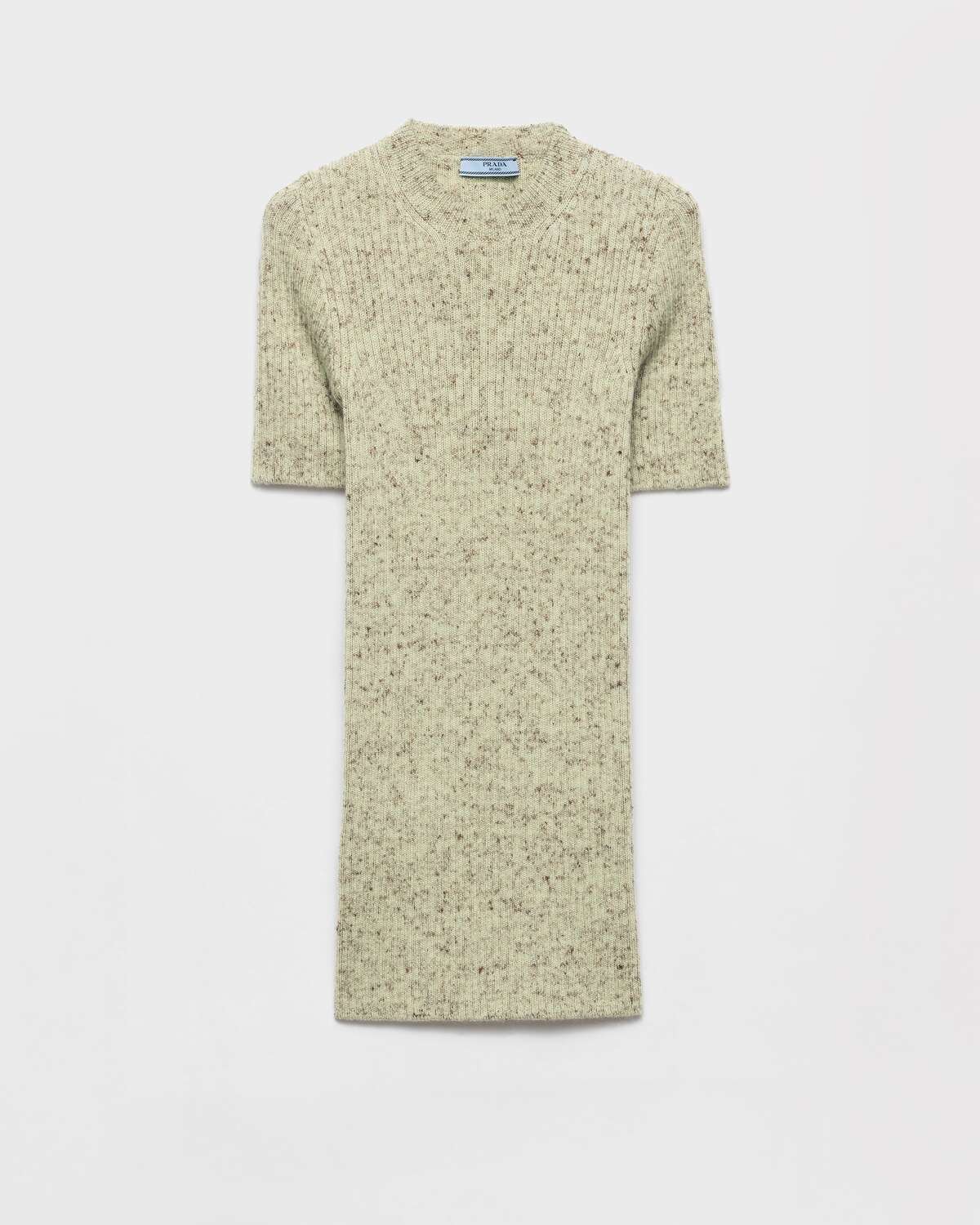 

Джемпер с короткими рукавами и круглым вырезом Prada, пудрово-голубой