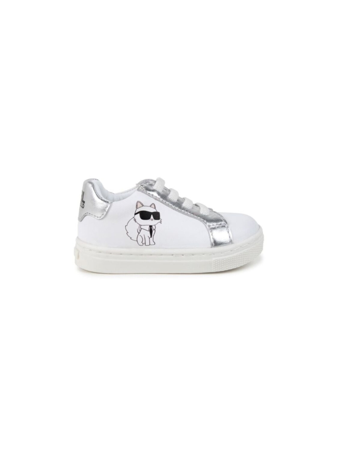 

Karl Lagerfeld Kids кроссовки Ikonik Karl-cat из кожи, белый