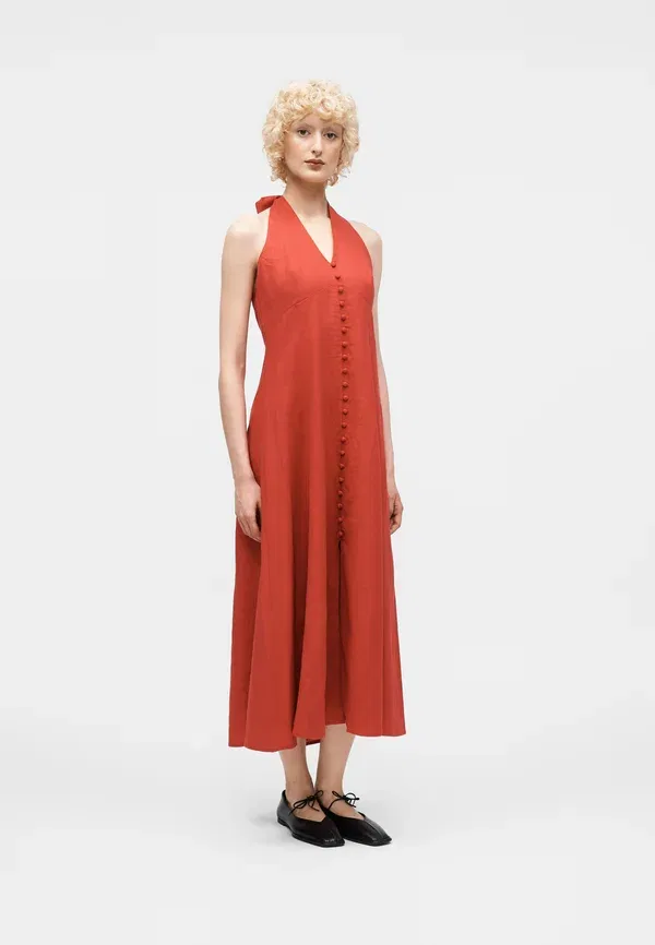 Платье макси на бретелях Gap, chakra red, цвет чакра красный