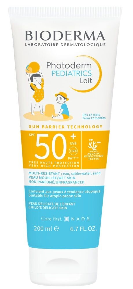 

Bioderma Photoderm Pediatrics SPF50+ защитное молочко для детей, 200 ml