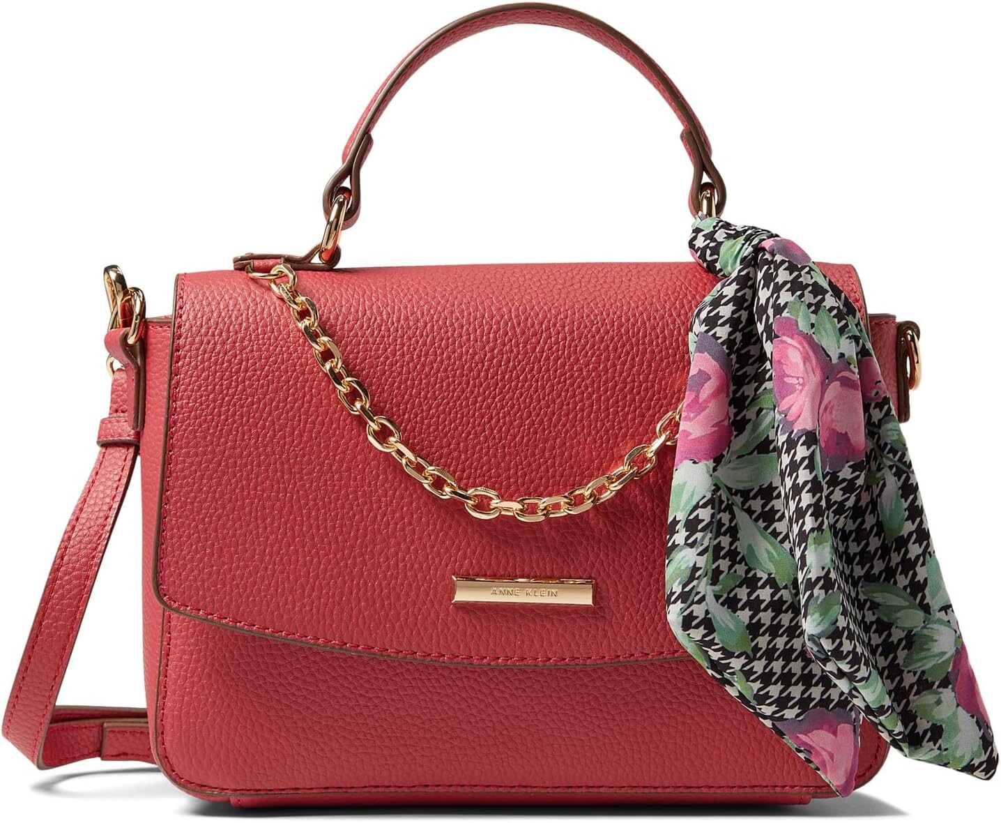 

Сумка Anne Klein Top-Handle with Chain Swag, розовый