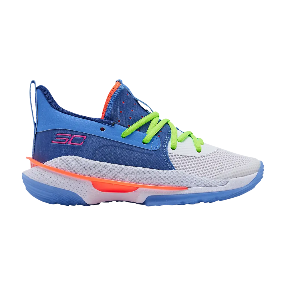 

Кроссовки Curry 7 Big Kids Under Armour, синий