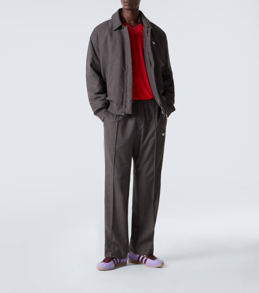 Брюки клеш Wales Bonner из шерстяной смеси Adidas, Dark Grey Heather — фото 2