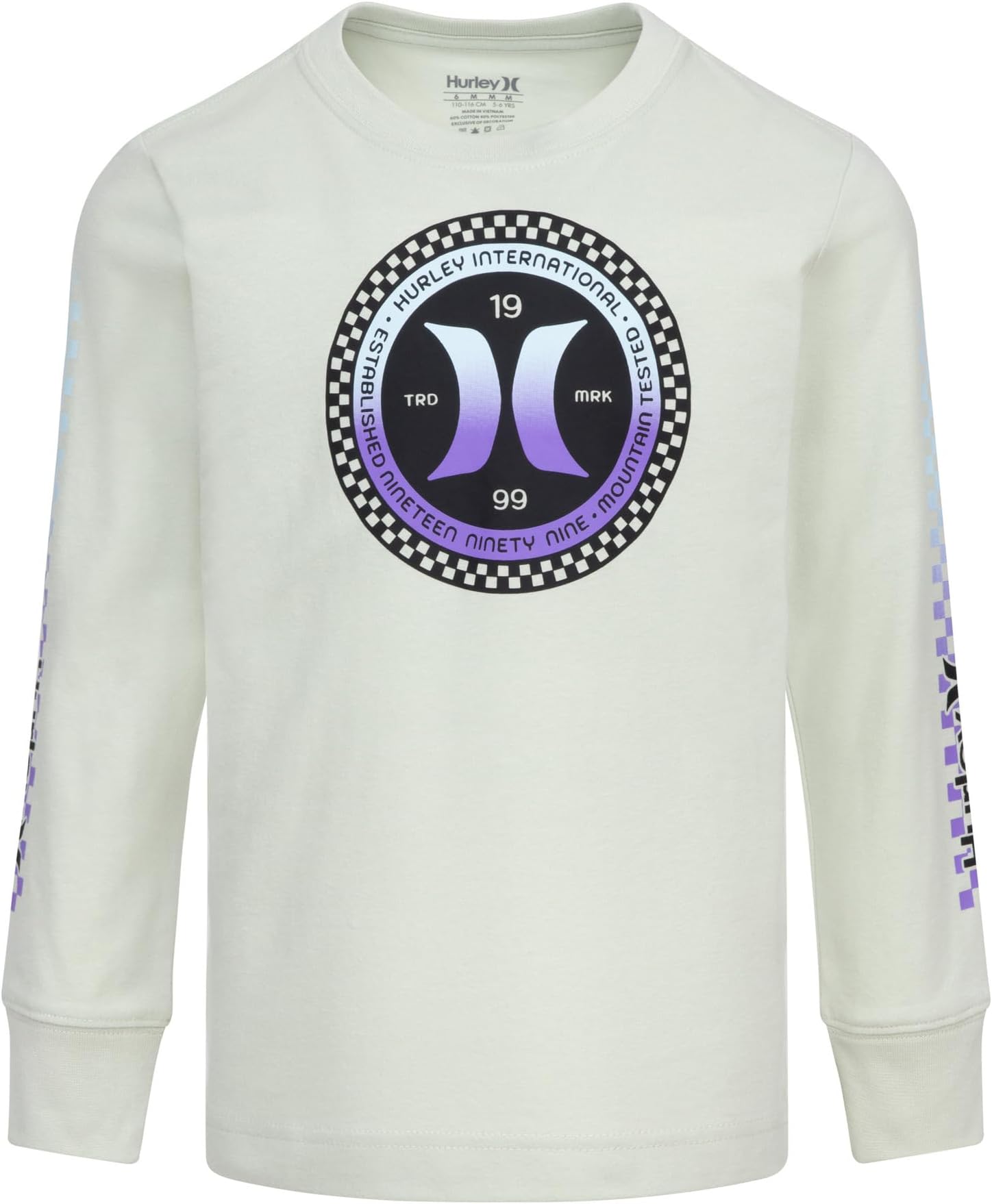 

Футболка Hurley Kids Tracks Icon Tee (Little Kid), цвет Pistachio