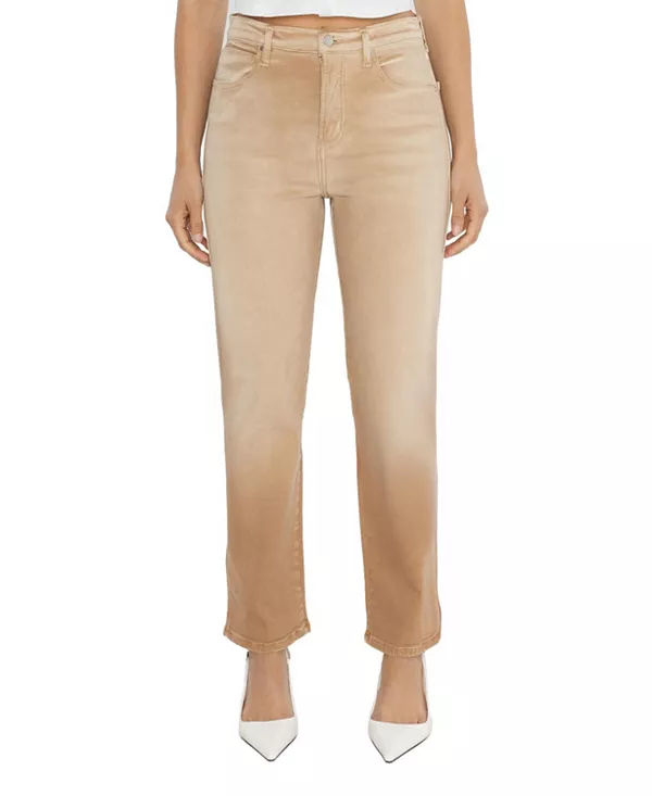 

Джинсы прямого кроя Tracy с высокой посадкой, цвет «песочный». Rudes Denim, бежевый