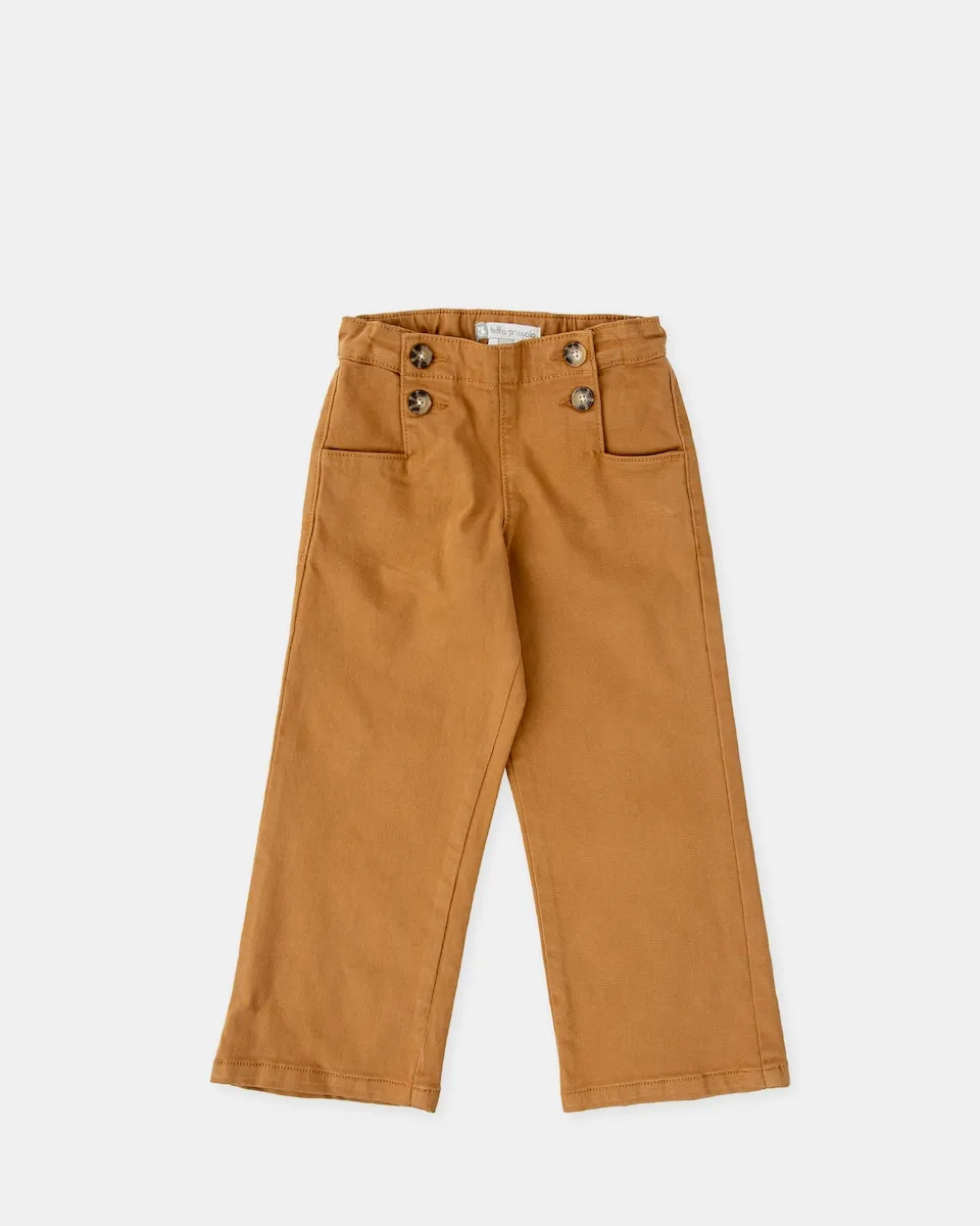 

Брюки для малыша из саржи с эластаном Tutto Piccolo, песочный