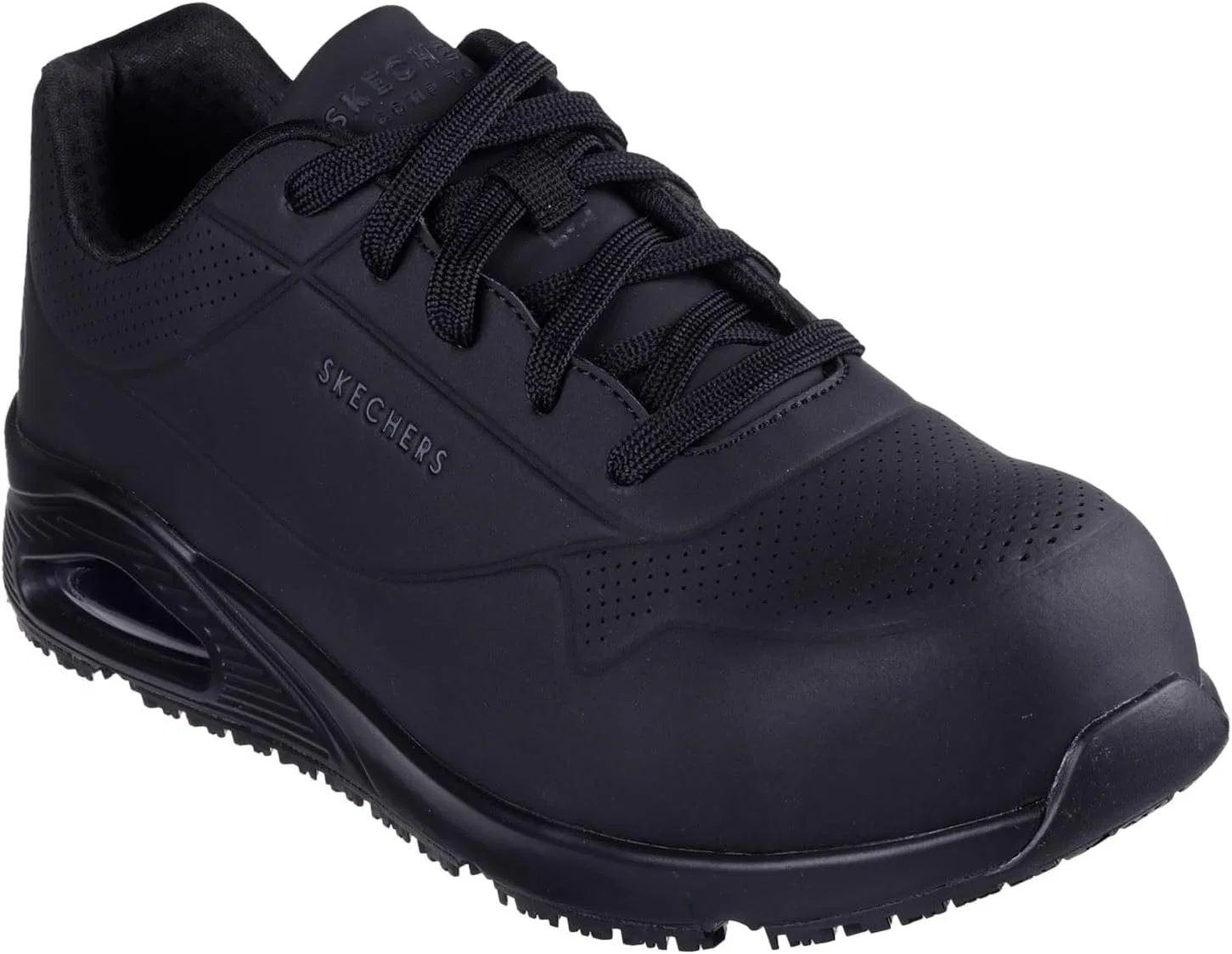 Мужские кроссовки Skechers UNO Sr - Doltin Comp Toebau, Black Synthetic — фото 3