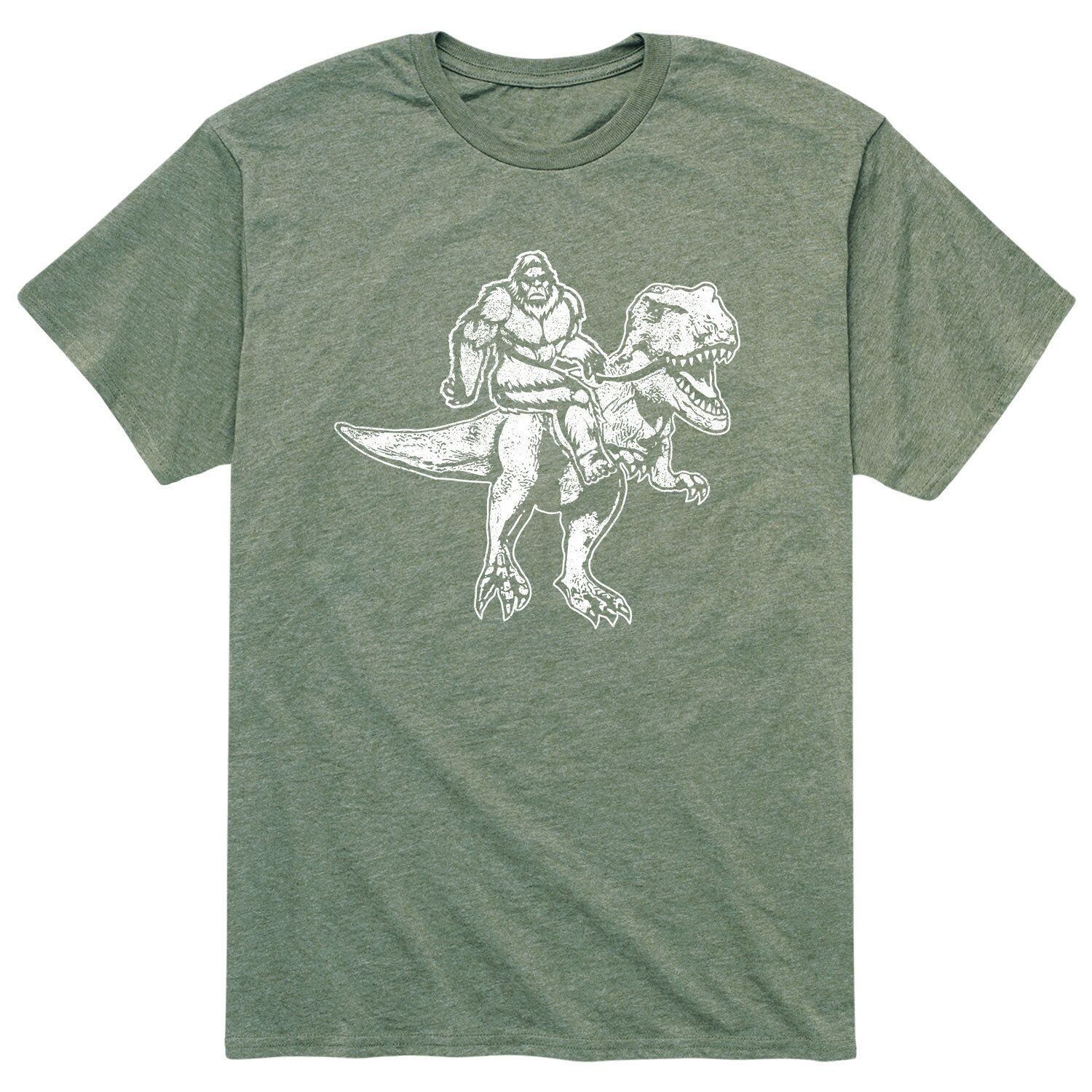 

Мужская футболка Bigfoot Riding T-Rex Licensed Character