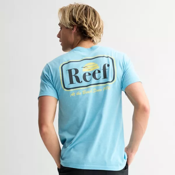 

Мужская графическая футболка Reef, цвет blue heather