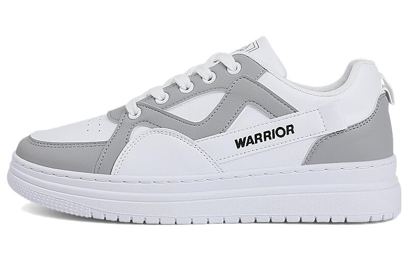 

Кроссовки WARRIOR Skateboarding Shoes Men Low-top Gray, белый/серый