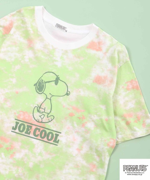 

Футболка с принтом Снупи, тай-дай PEANUTS, зеленый