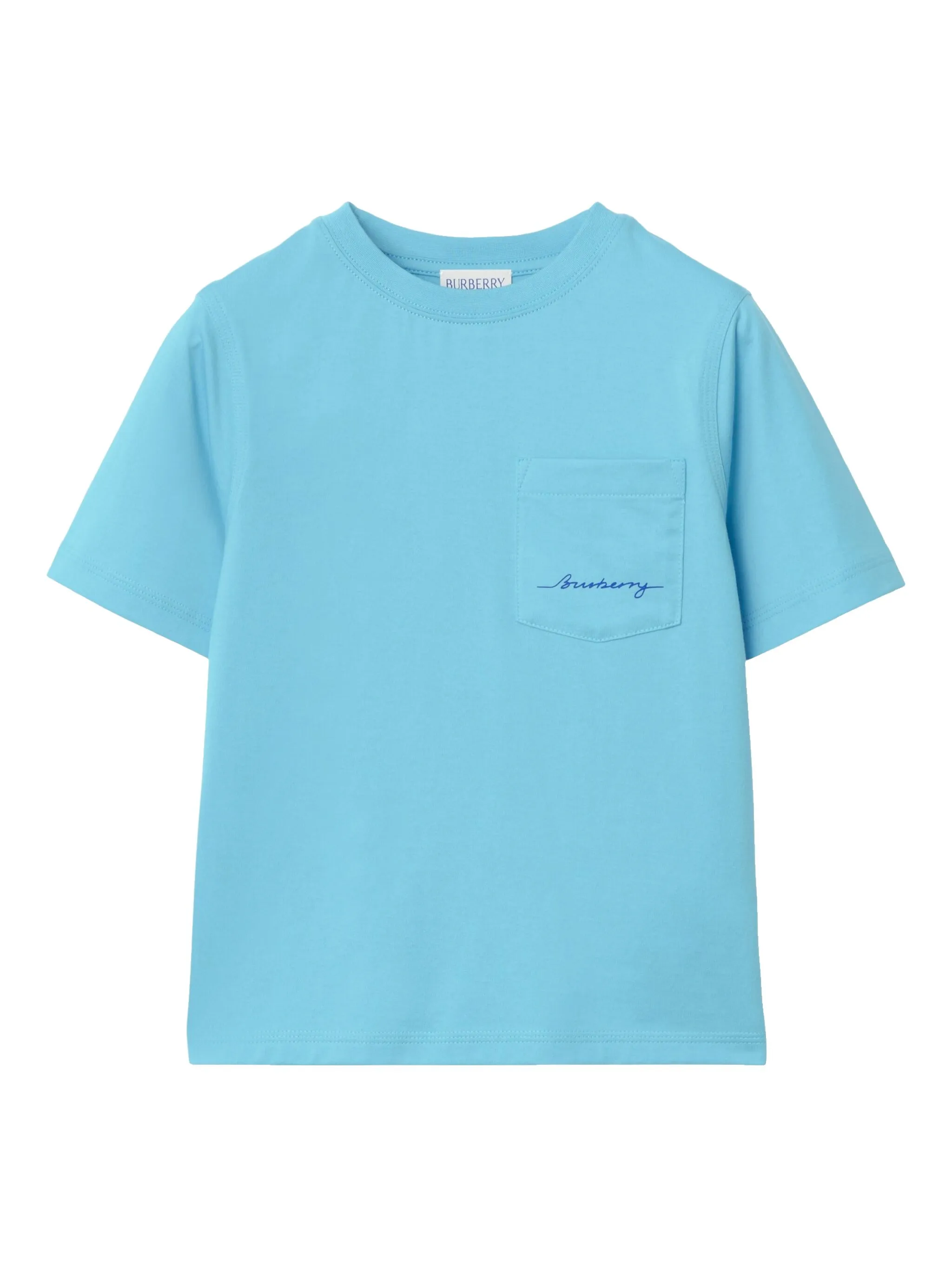 

Футболка с логотипом Burberry Kids, синий
