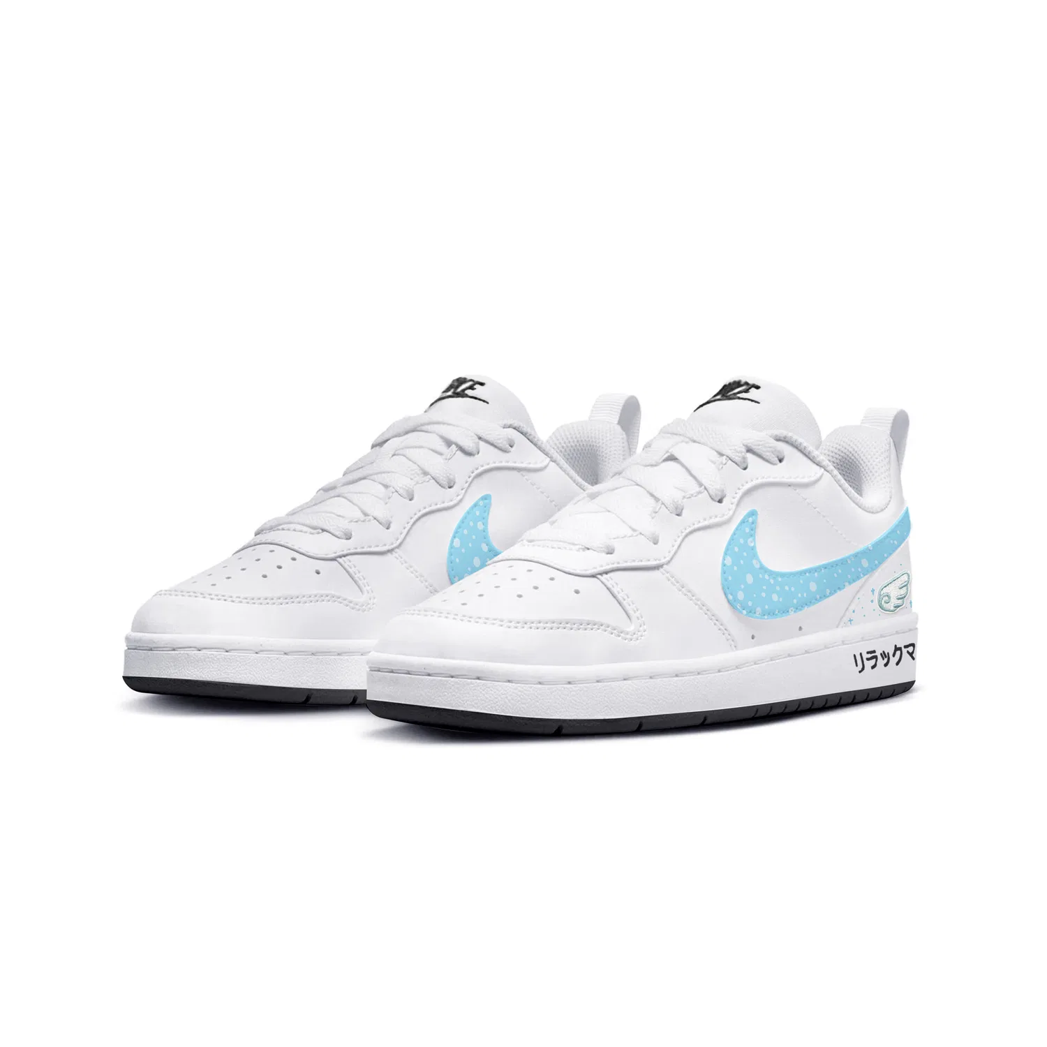 Кроссовки для скейтбординга детские Court Borough Angel Space Station Low top Sky Blue Teenagers Nike — фото 4
