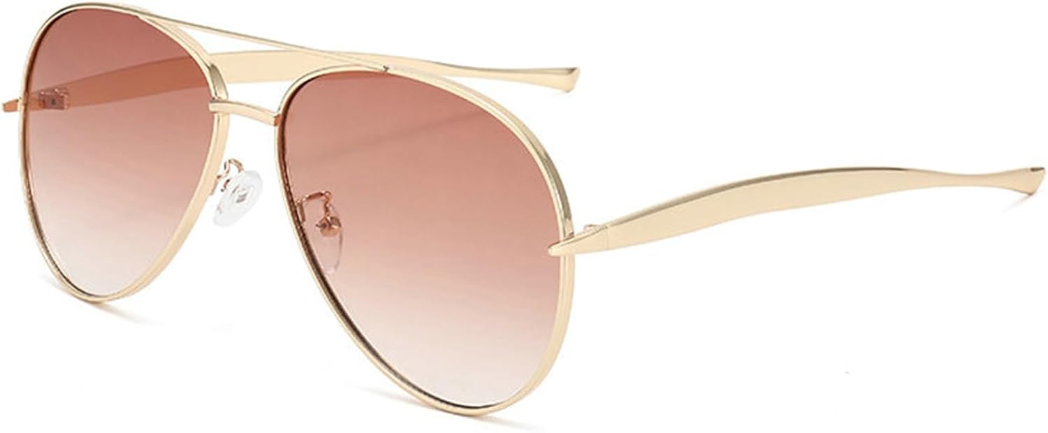 

Willochra — большие солнцезащитные очки-пилот для женщин в винтажном стиле с металлической оправой, овальные, для мужчин, с двойным дужком, защита от УФ-излучения UV400, C3