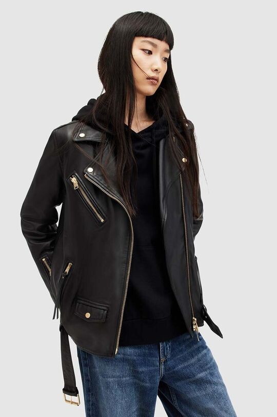

Кожаная косуха BILLIE BIKER AllSaints, черный