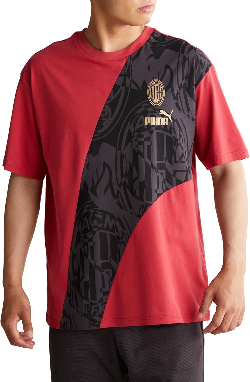 

Футболка ACM Culture+ AOP Puma, черный/красный