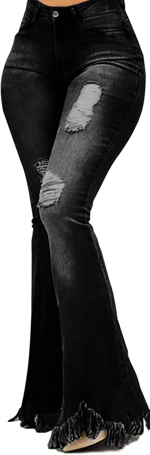 

Джинсы-клеш 70s для женщин с высокой талией и эластичным поясом PaladMom