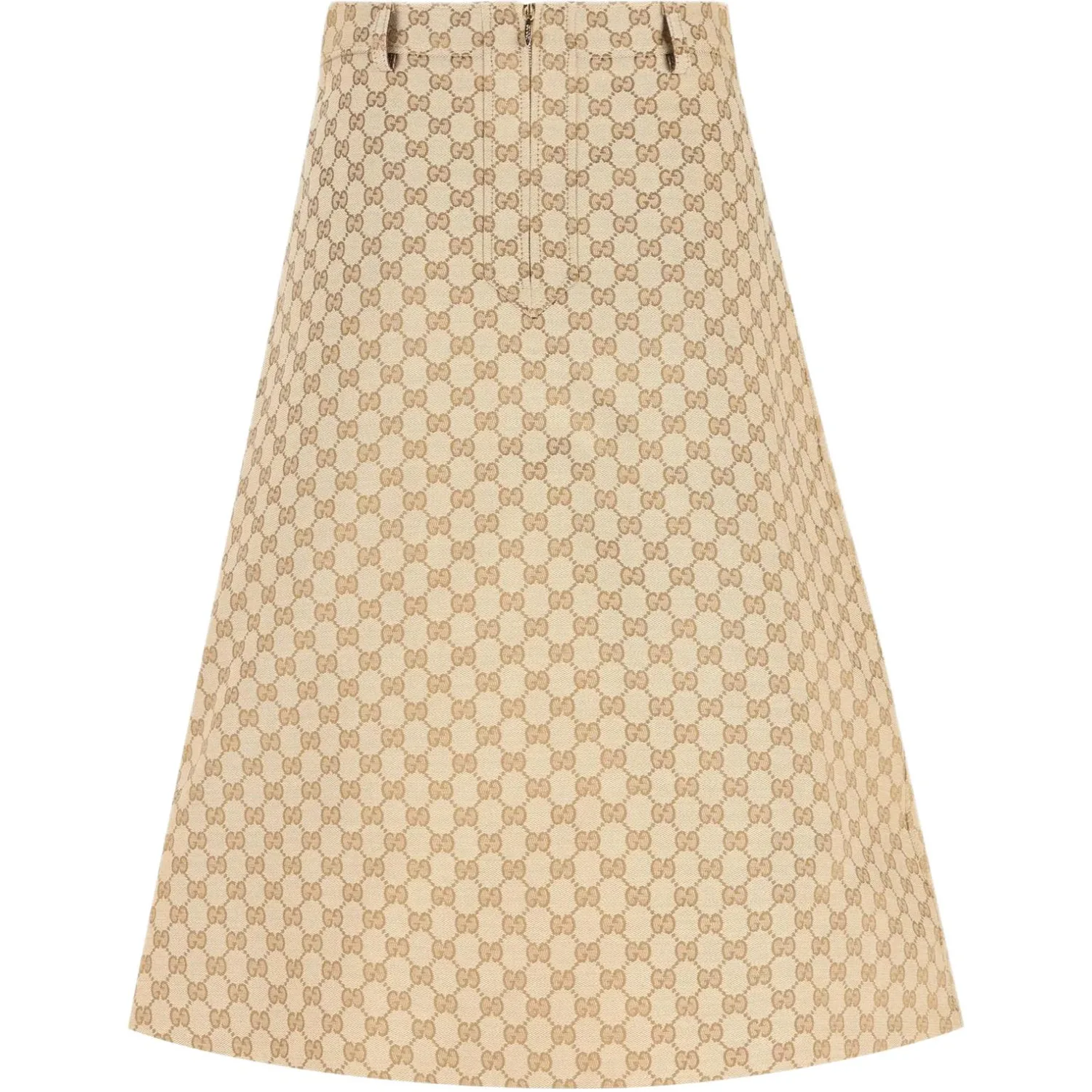 Юбка женская GUCCI SS26 Casual Long Skirt, повседневный стиль, светло-коричневый
