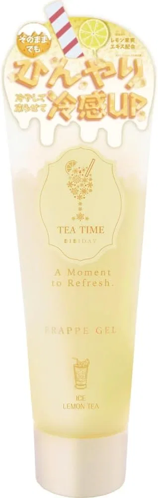 Охлаждающий гель для тела BIBIDAY TEATIME Frappel Gel с ароматом лимонного чая, 150 г