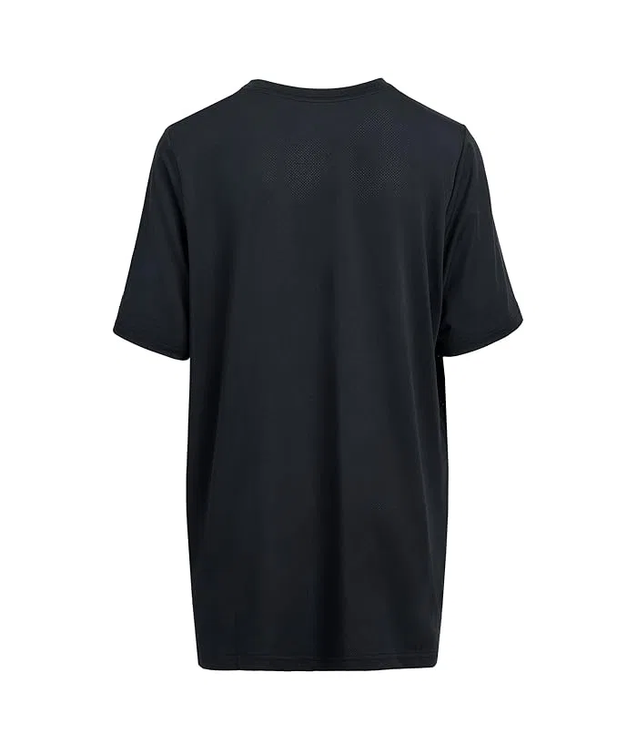 Футболка Columbia Kids Tech Trail Utility Short Sleeve Graphic Crew, Black/Energetic — фото 2
