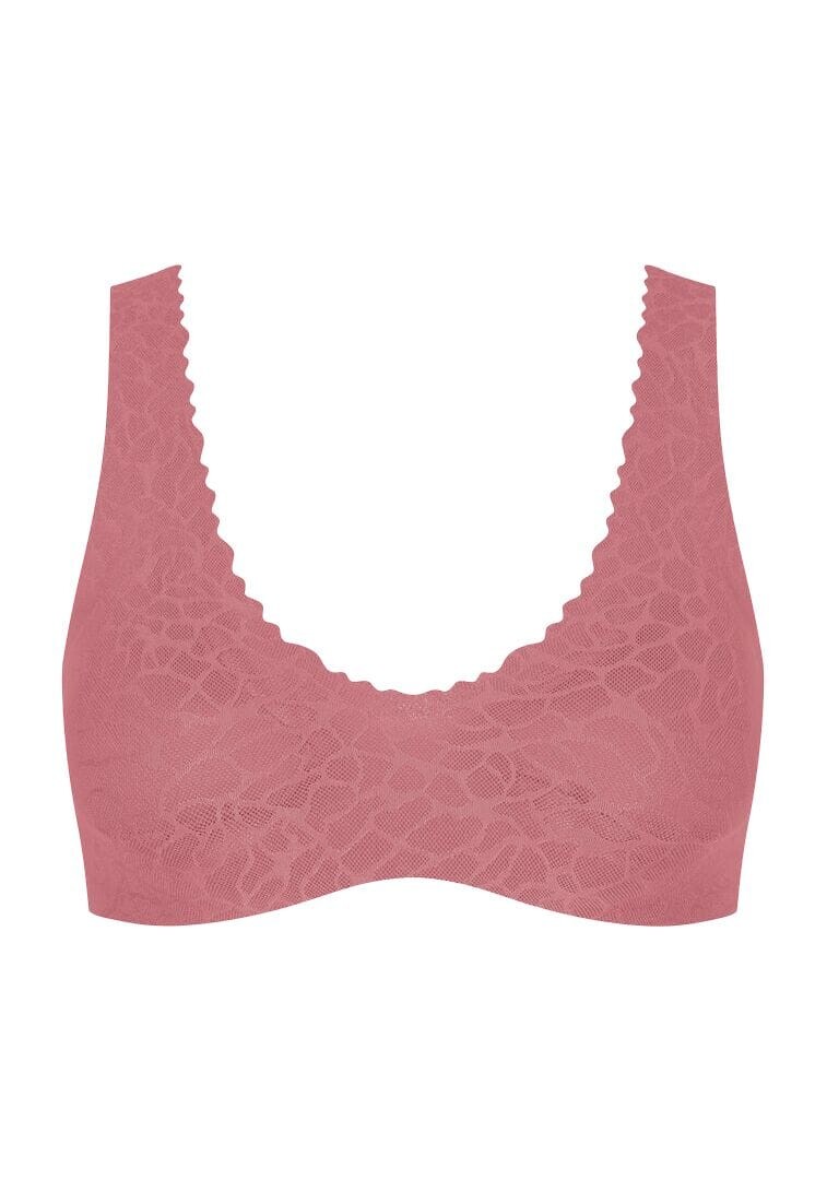

Женский поддерживающий кружевной бюстгальтер без косточек Zero Feel Lace 2.0 sloggi, цвет Desert Rose