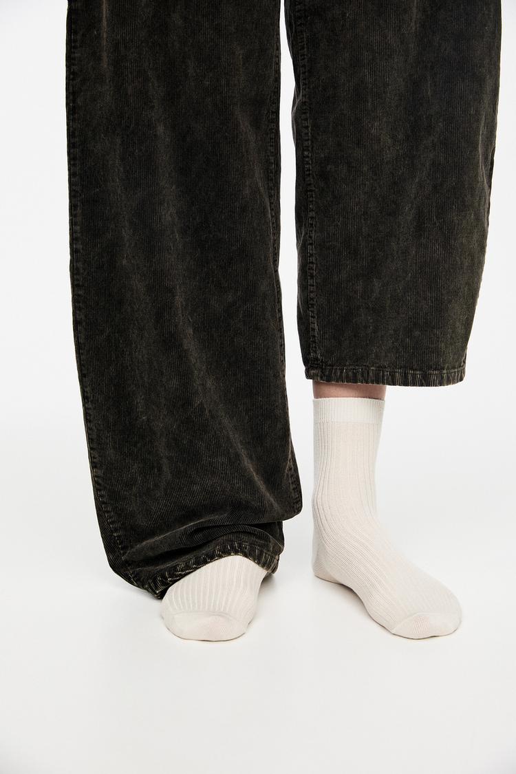 

3 пары мягких носков Pull And Bear, серый