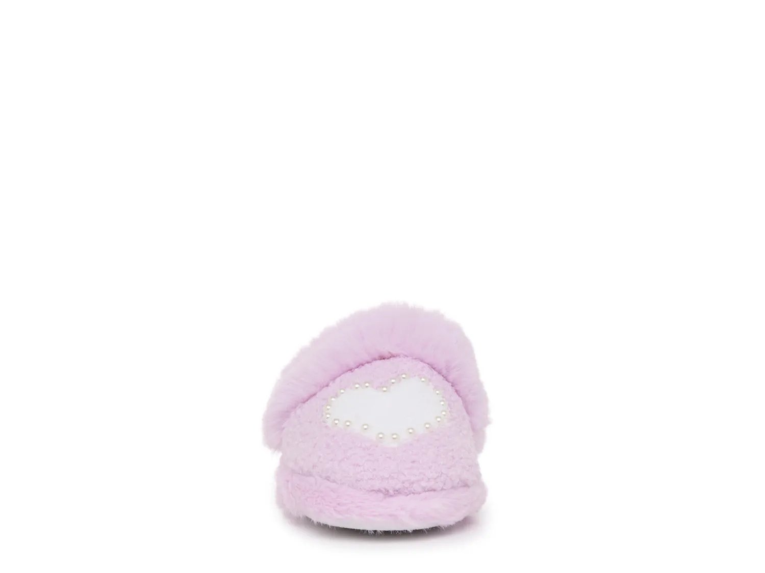 Тапочки OMG Accessories Heart Pearl Plush Slipper - Kids', Orchid Purple — фото 2