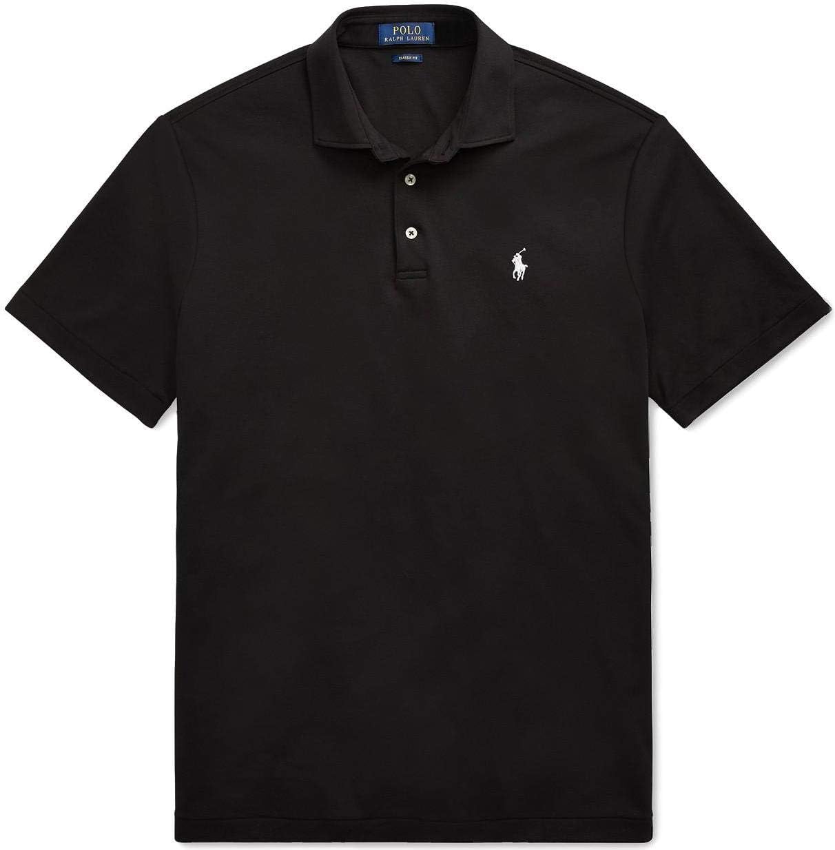 

POLO RALPH LAUREN Мужская новая классическая футболка-поло, Polo Black, Черный, POLO RALPH LAUREN Мужская новая классическая футболка-поло, Polo Black