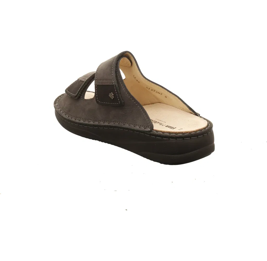 Тапочки Finn Comfort из нубука серые — фото 4
