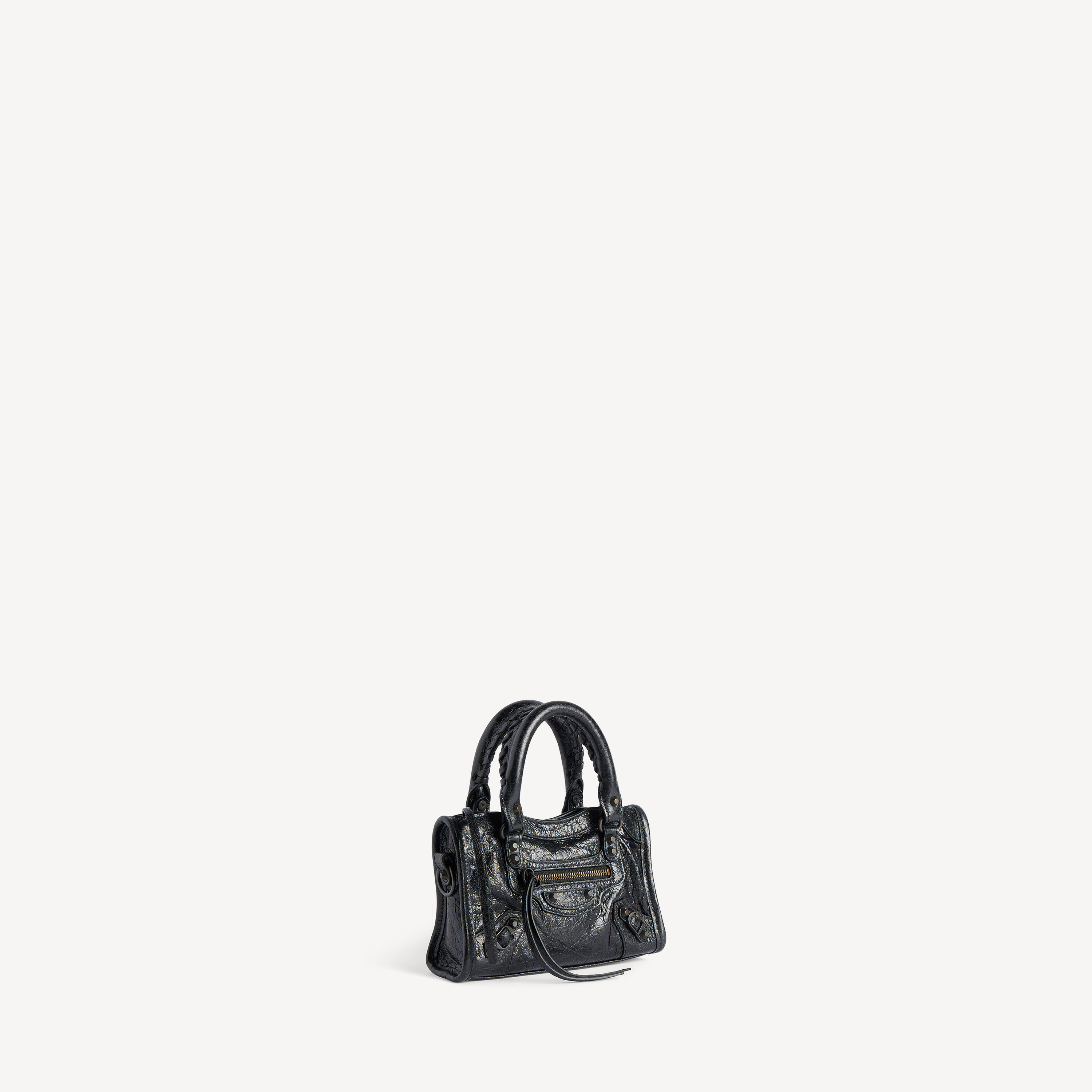 Женская сумка le city bag nano в черном цвете BALENCIAGA, черный — фото 2