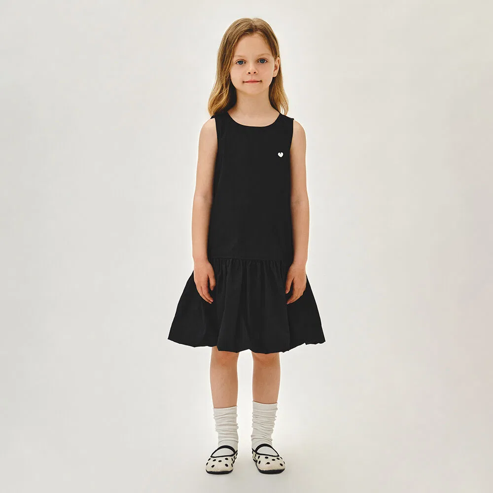 Детское чёрное платье без рукавов от Marithé Kids