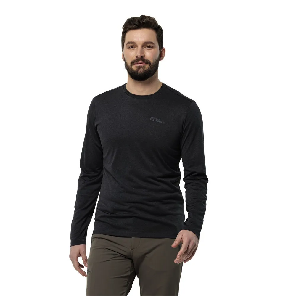 

Лонгслив Jack Wolfskin Sky Thermal, черный