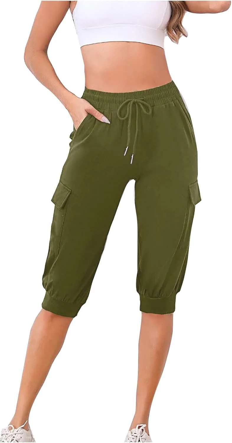 

Uillui женские 15" спортивные длинные шорты с эластичным поясом