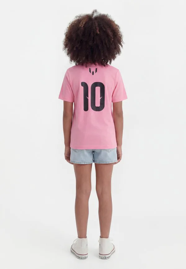 Спортивная футболка унисекс с изображением месси Adidas Performance, Bliss Pink — фото 2