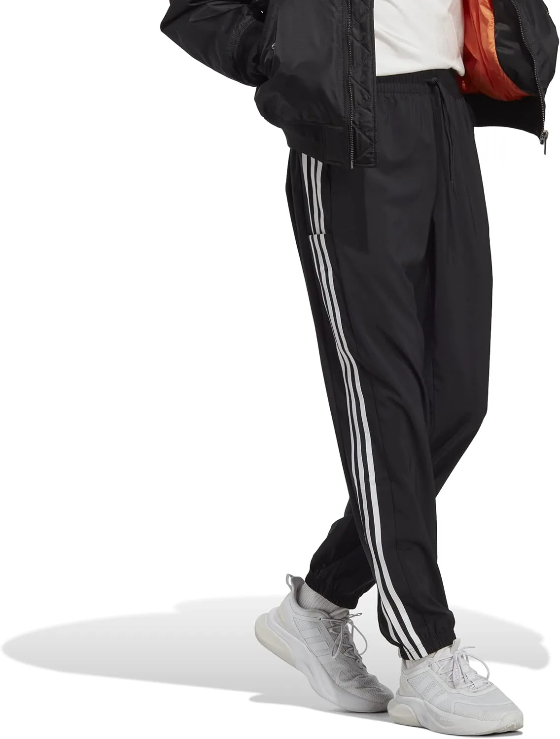 Мужские брюки Adidas Aeroready Essentials Woven 3-Stripes Tapered Pants — фото 2