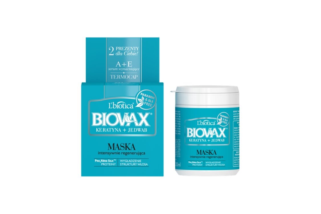 

BIOVAX Кератин + Шелковая маска - 250мл Lbiotica / Biovax