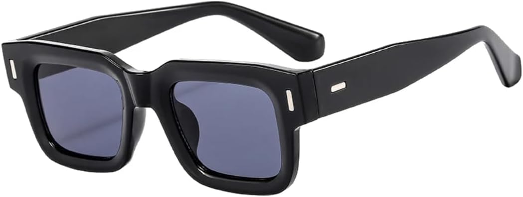 

Солнцезащитные очки с защитой UV400 | Прозрачные линзы в стиле панк с заклепками | для женщин и мужчин, для занятий спортом на открытом воздухе и вождения (серый) LXLHWN, Black Grey