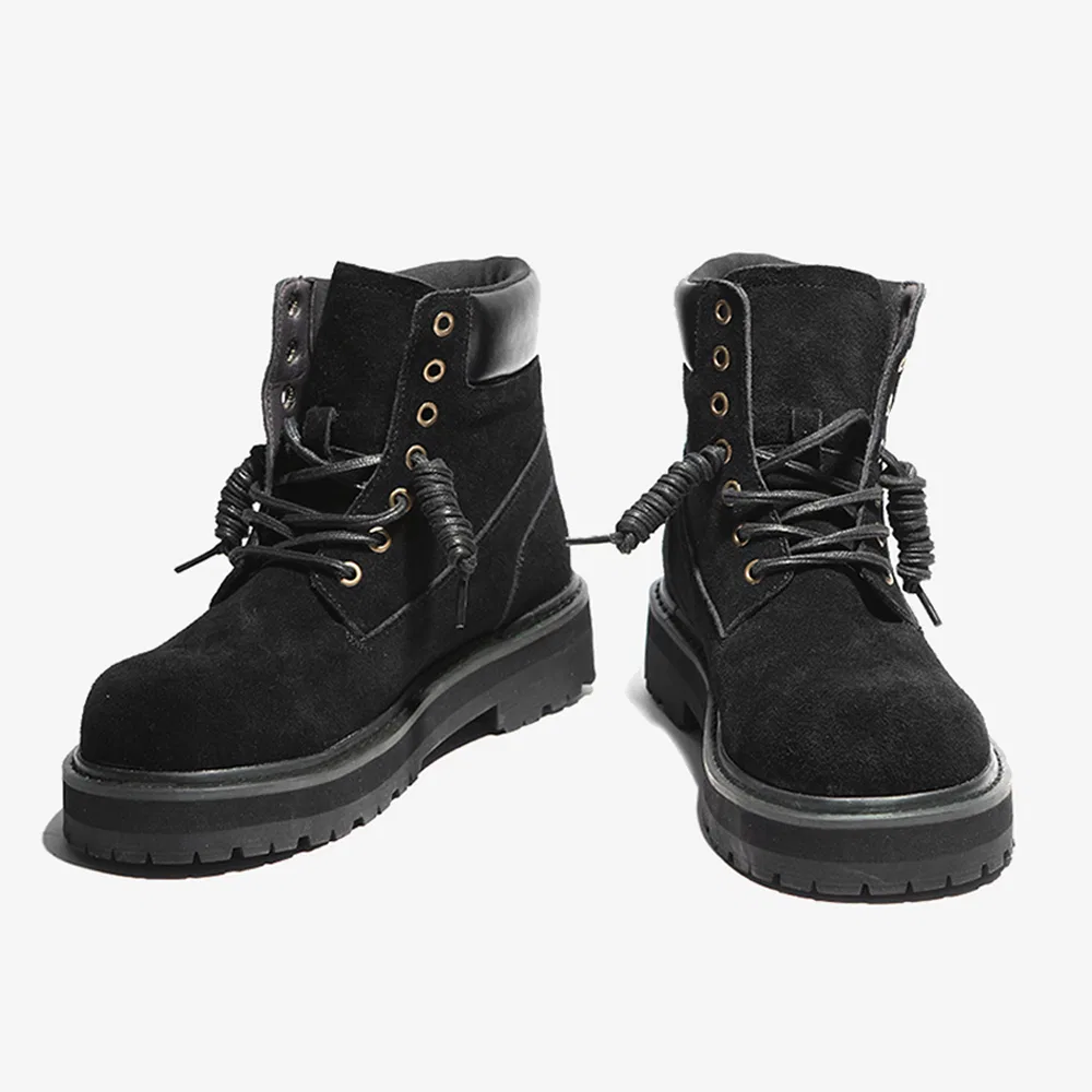 Мужские 7-дырочные ботинки Wtrd5117 Cameroon Suede чёрного цвета от Wetheroad — фото 3