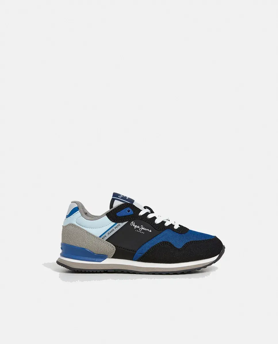 

Детские кроссовки London City в сочетании материалов и цветов Pepe Jeans