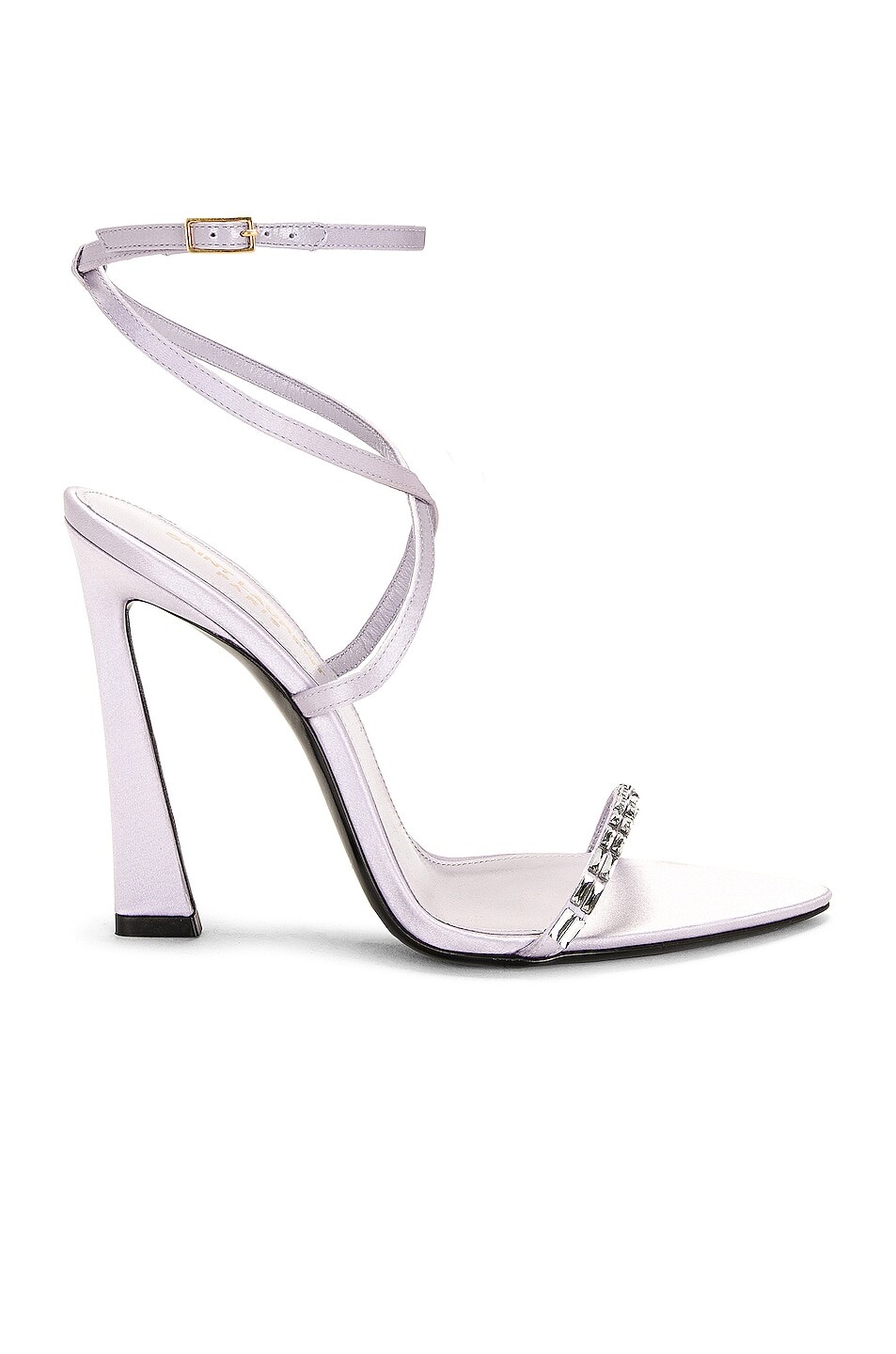 Туфли Saint Laurent Gippy 110, цвет Poly Grey & Crystal