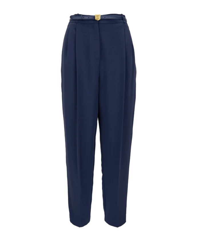 

Брюки с застежкой-молнией, крючком и пуговицей. Elisabetta Franchi, синий