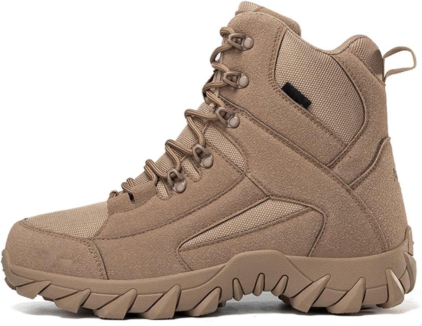 

Мужские тактические ботинки Легкие ботинки из прочной замши Военные дышащие джунгли Пустынные боевые ботинки Funifuni, коричневый