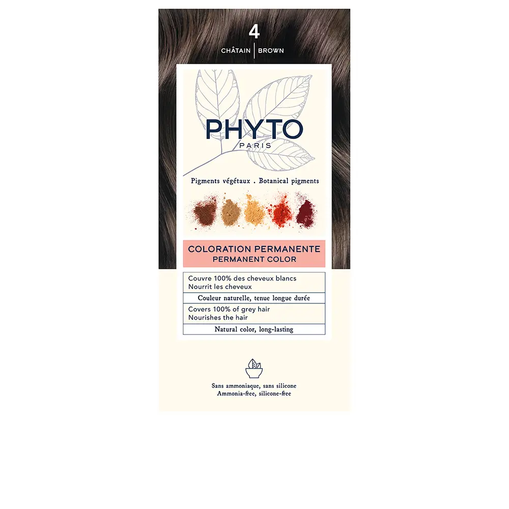

Краска для волос Phytocolor Phyto, цвет 4-castaño, 4 шт.