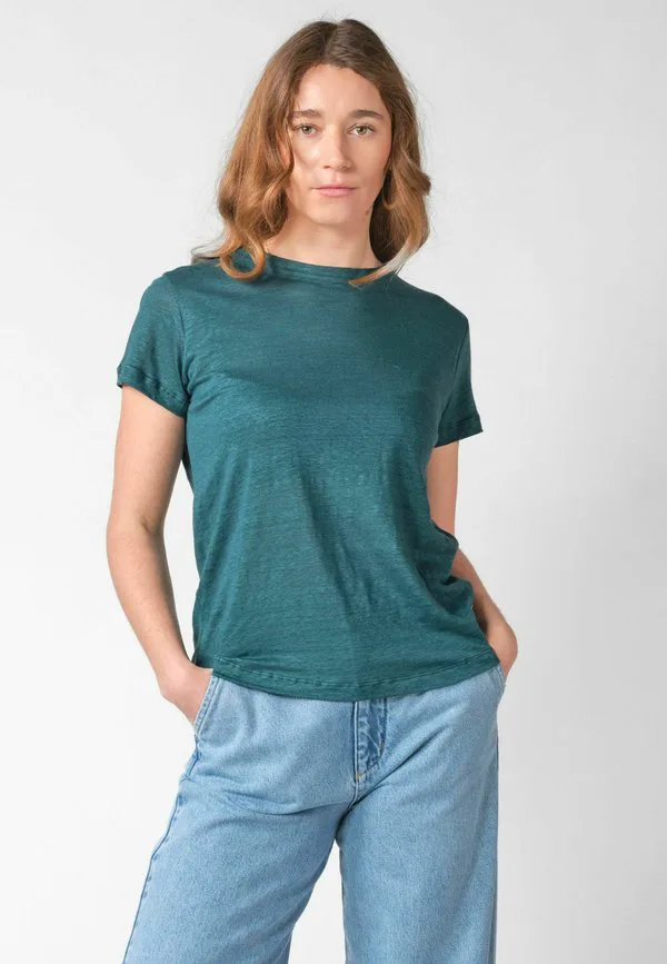 

Базовая футболка rikke Klitmøller Collective, Moss Green, Зеленый, Базовая футболка rikke Klitmøller Collective, Moss Green