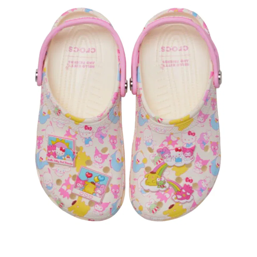 Классические сабо Crocs Hello Kitty and Friends, пастельные тона, мультиколор — фото 4
